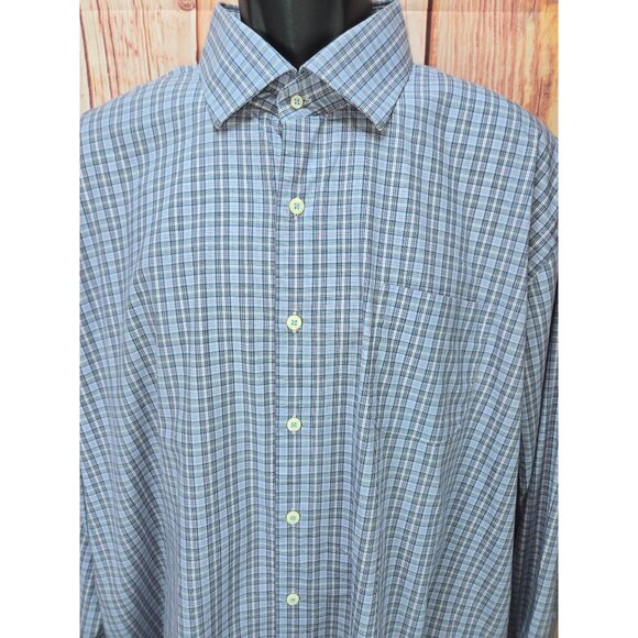 Peter Millar Mens Plaid Dress Shirt XXL - Picture 3 of 8